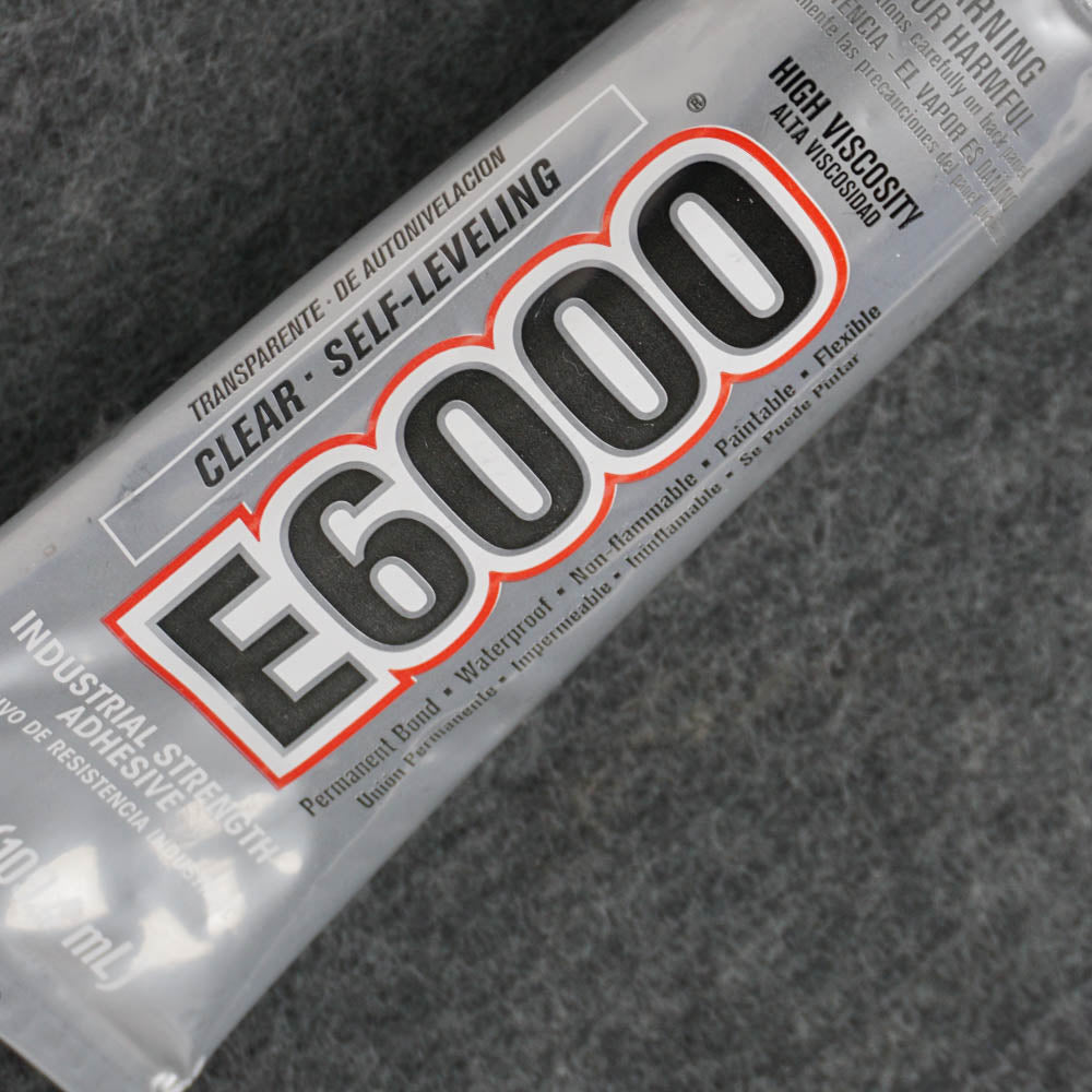 E-6000 Clear Industrial Adhesive Medium Viscosity Glue 3.7 oz